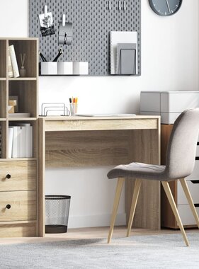 VidaXL Schrijfbureau Sonoma Eiken Gefabriceerd Hout 90 x 40 x 76 cm