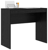 VidaXL Schrijfbureau Zwart eiken Bewerkt hout 90 x 40 x 76 cm