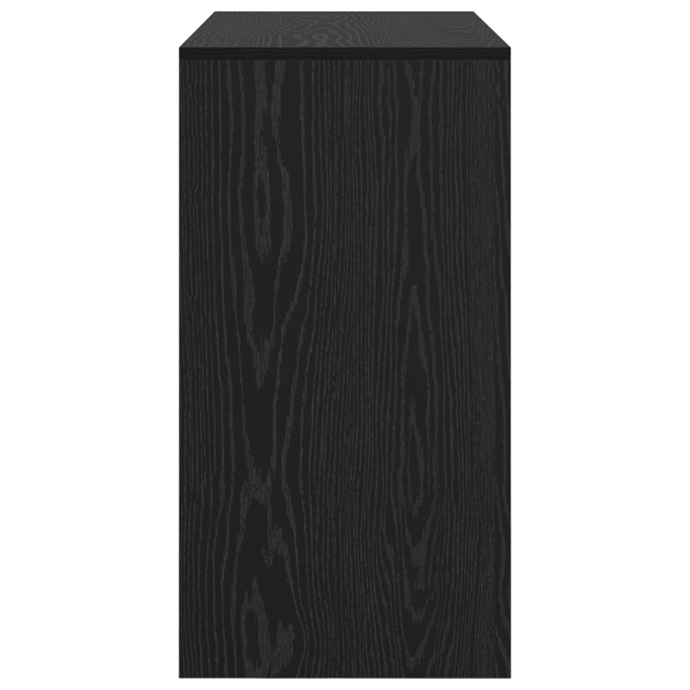 VidaXL Schrijfbureau Zwart eiken Bewerkt hout 90 x 40 x 76 cm