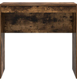 VidaXL Schrijfbureau Gerookt eiken Bewerkt hout Compact Schrijfbureau