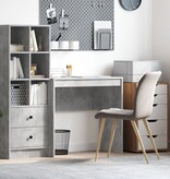 VidaXL Schrijfbureau Beton grijs Spaanplaat, Beton-grijze afwerking Medium