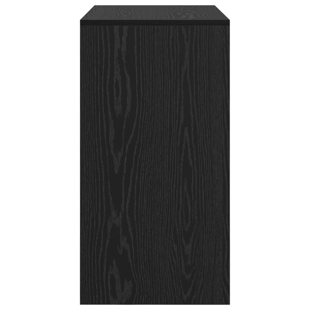 VidaXL Zwart Eiken Bureau Zwart eiken Hout 80 x 40 x 76 cm Duurzaam