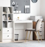 VidaXL Schrijfbureau Wit MDF 80 x 40 x 76 cm Eenvoudig Schrijfbureau