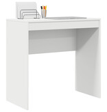 VidaXL Schrijfbureau Wit MDF 80 x 40 x 76 cm Eenvoudig Schrijfbureau