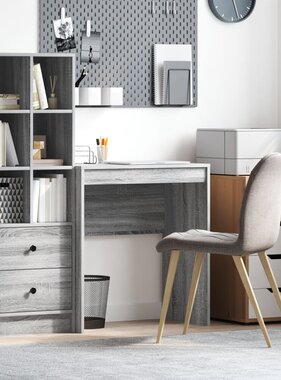 VidaXL Bureau Grijs sonoma Spaanplaat 70 x 40 x 76 cm Simpel