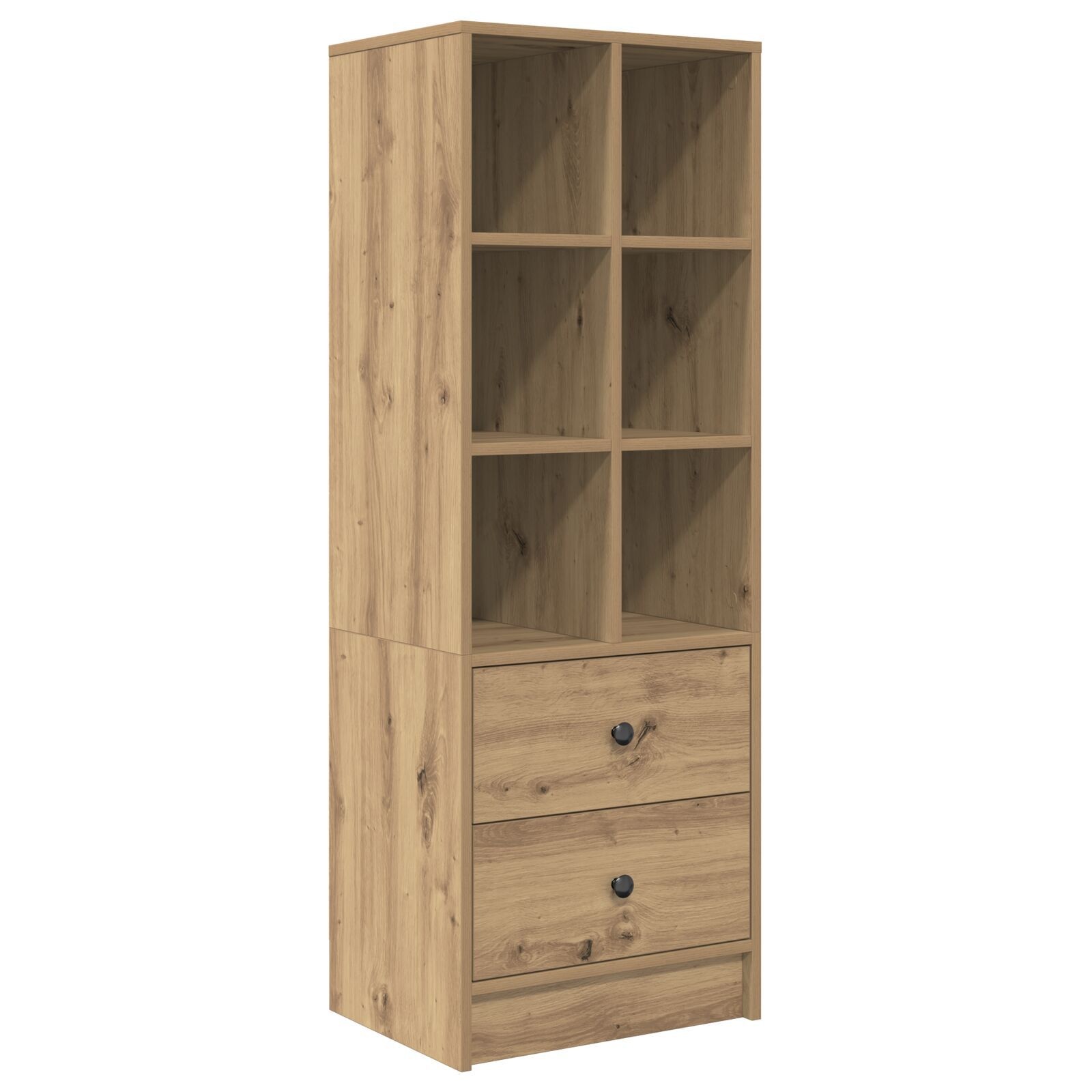 VidaXL Artisan Eiken Boekenkast Artisan Eiken Bewerkt hout Medium