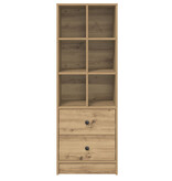 VidaXL Artisan Eiken Boekenkast Artisan Eiken Bewerkt hout Medium