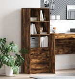 VidaXL Gerookt Eiken Plankenunit Gerookt Eiken Bewerkt Hout Middelgroot