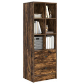 VidaXL Gerookt Eiken Plankenunit Gerookt Eiken Bewerkt Hout Middelgroot