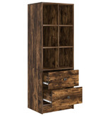 VidaXL Gerookt Eiken Plankenunit Gerookt Eiken Bewerkt Hout Middelgroot