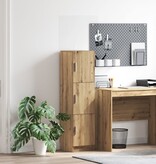 VidaXL Artisan Eiken Sideboard Artisan Eiken Bewerkt Hout Groot Opslag