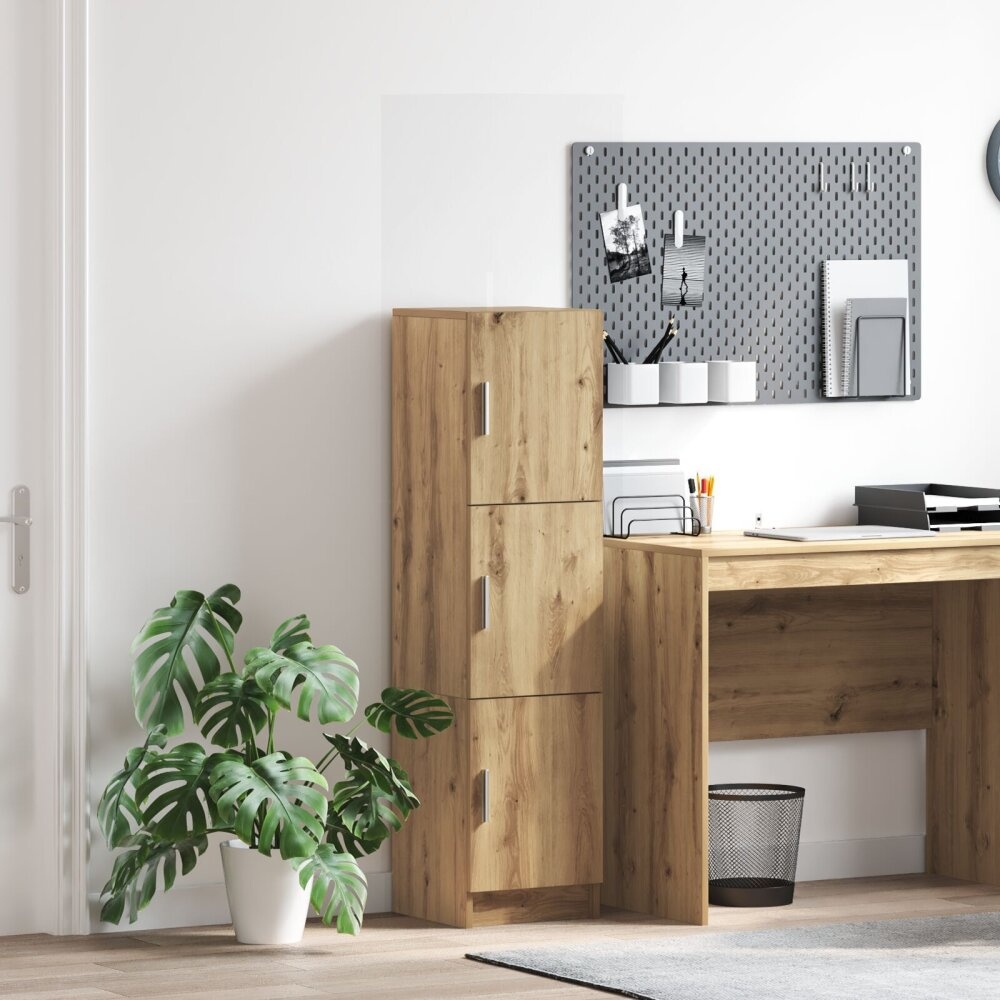 VidaXL Artisan Eiken Sideboard Artisan Eiken Bewerkt Hout Groot Opslag