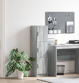 VidaXL Grijze Sideboard Grijze Sonoma Bewerkt hout Standaard