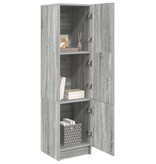 VidaXL Grijze Sideboard Grijze Sonoma Bewerkt hout Standaard