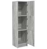 VidaXL Grijze Sideboard Grijze Sonoma Bewerkt hout Standaard