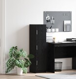 VidaXL Zwart Eiken Sideboard Zwart Eiken MDF en Houtfineer Middelgroot