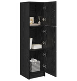 VidaXL Zwart Eiken Sideboard Zwart Eiken MDF en Houtfineer Middelgroot