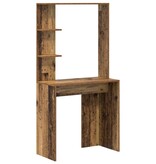 VidaXL Bruin Schrijfbureau Oud Hout Massief Gerecycled Hout Middelgroot