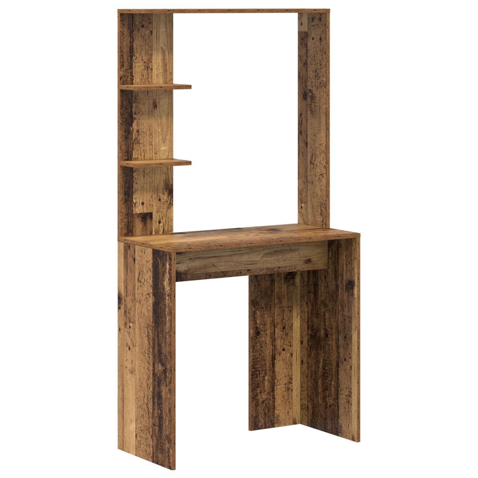 VidaXL Bruin Schrijfbureau Oud Hout Massief Gerecycled Hout Middelgroot