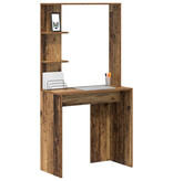 VidaXL Bruin Schrijfbureau Oud Hout Massief Gerecycled Hout Middelgroot