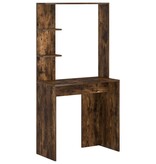 VidaXL Gerookt Eiken Computerbureau Gerookt eiken Bewerkt hout Standaard