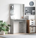 VidaXL Beton Grijs Computerbureau Beton grijs Gefabriceerd Hout