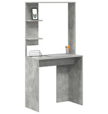 VidaXL Beton Grijs Computerbureau Beton grijs Gefabriceerd Hout