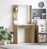 VidaXL Sonoma Eiken Computerbureau Sonoma eiken Bewerkt hout Medium