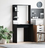 VidaXL Zwart Eiken Bureau Zwart eiken Massief hout, MDF Compact