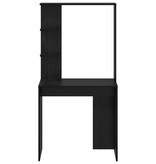 VidaXL Zwart Eiken Bureau Zwart eiken Massief hout, MDF Compact