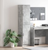 VidaXL Buffetkast Beton grijs MDF met betonlook laminaat Standaard