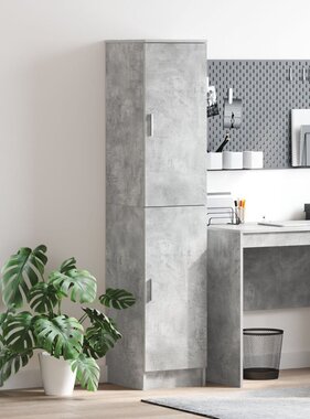 VidaXL Buffetkast Beton grijs MDF met betonlook laminaat Standaard