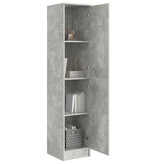 VidaXL Buffetkast Beton grijs MDF met betonlook laminaat Standaard