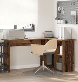 VidaXL Oude Hout Computerbureau Oude hout Bewerkt hout Medium