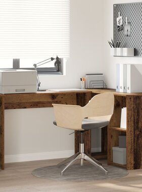 VidaXL Oude Hout Computerbureau Oude hout Bewerkt hout Medium