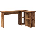 VidaXL Oude Hout Computerbureau Oude hout Bewerkt hout Medium