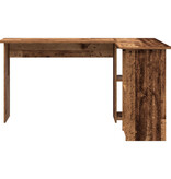 VidaXL Oude Hout Computerbureau Oude hout Bewerkt hout Medium