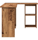 VidaXL Oude Hout Computerbureau Oude hout Bewerkt hout Medium