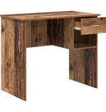 VidaXL Bureau met Opslag Oud Hout 90x49.5x75 cm Behandeld Hout