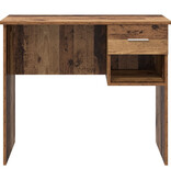 VidaXL Bureau met Opslag Oud Hout 90x49.5x75 cm Behandeld Hout