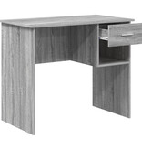 VidaXL Bureau met Opslag Grijs Sonoma 90x49.5x75 cm Bewerkt Hout