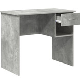 VidaXL Bureau met Opbergruimte Beton Grijs 90x49.5x75 cm Gefabriceerd hout