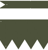 VidaXL Gazonranden 20 st 100x0,5x15 cm staal olijfgroen