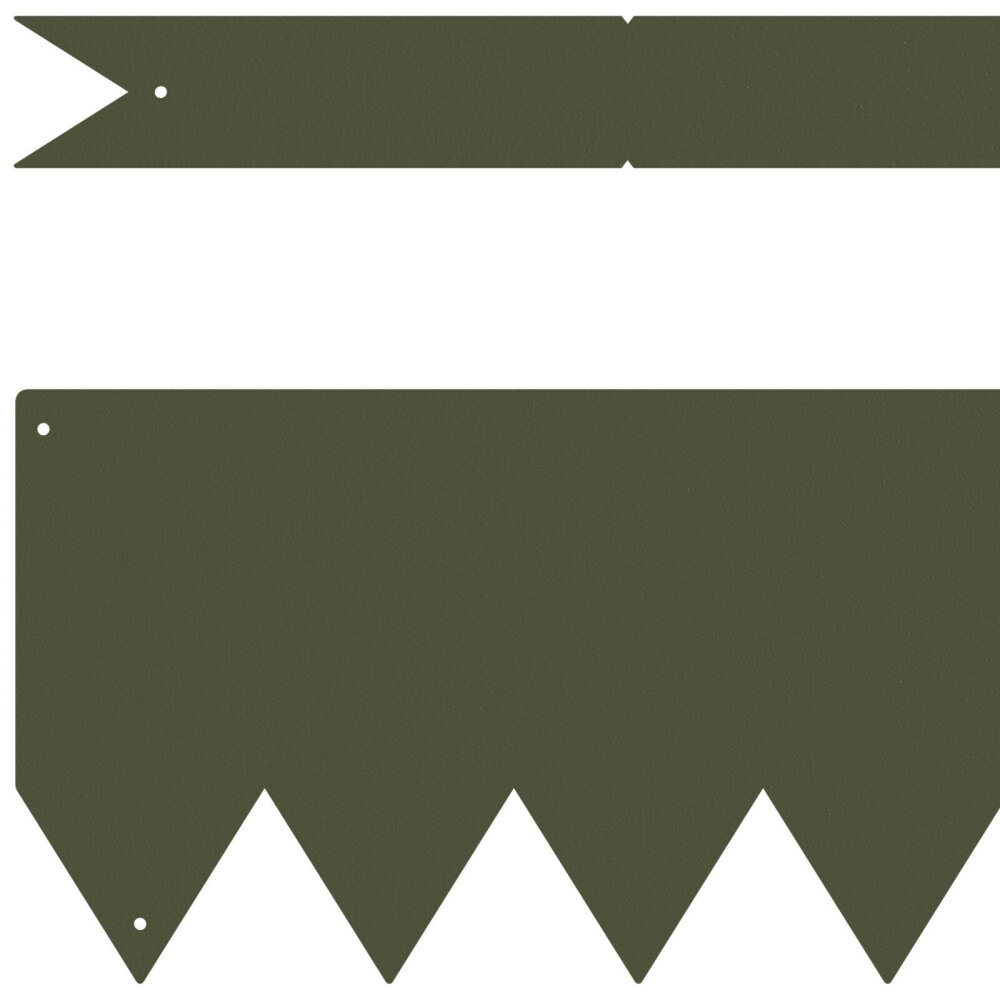 VidaXL Gazonranden 20 st 100x0,5x15 cm staal olijfgroen