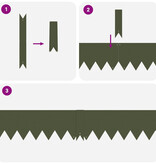 VidaXL Gazonranden 20 st 100x0,5x15 cm staal olijfgroen