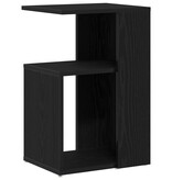 VidaXL Bijzettafel 36x30x56 cm bewerkt hout zwart eikenkleurig