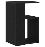 VidaXL Bijzettafel 36x30x56 cm bewerkt hout zwart eikenkleurig