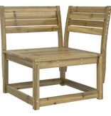 VidaXL Tuinhoekbank met kussens 73x73x78 cm geïmpregneerd grenenhout