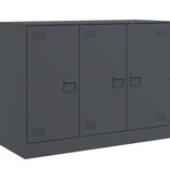 VidaXL Dressoir 99x39x73 cm staal antracietkleurig