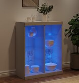 VidaXL Dressoir met LED-verlichting 81x37x100 cm wit